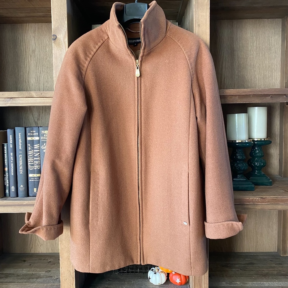 Ellen Tracey Camel Small Coat -ii8